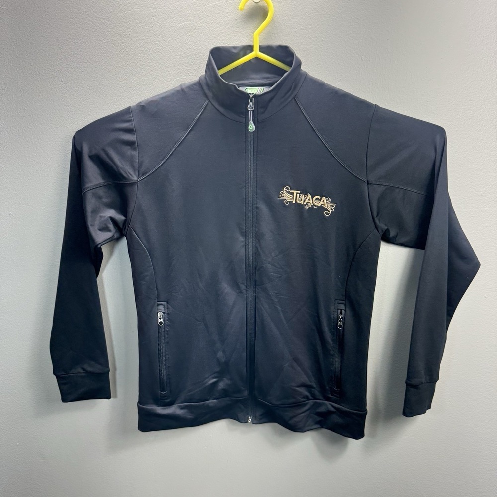 Eco Apparel Tuaca Body Art Ball Promotional Full Zip Track Jacket Black